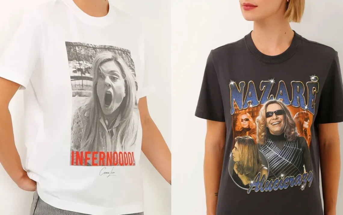 coleção, de camisetas;